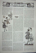 Original Old Vintage Print 1922 Mount Olives Jericho Bethany Childrens Fashion