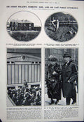 Original Old Vintage Print 1922 Funeral Henry Wilson Procession War Memorial