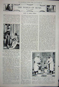 Antique Old Print 1922 Gandhist Demonstrations Delhi Music Theatre Strand 20th