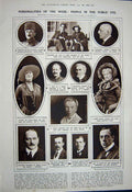 Old Vintage Print 1922 King Scotland Guard Ballater Aberlour Bryant Men 20th