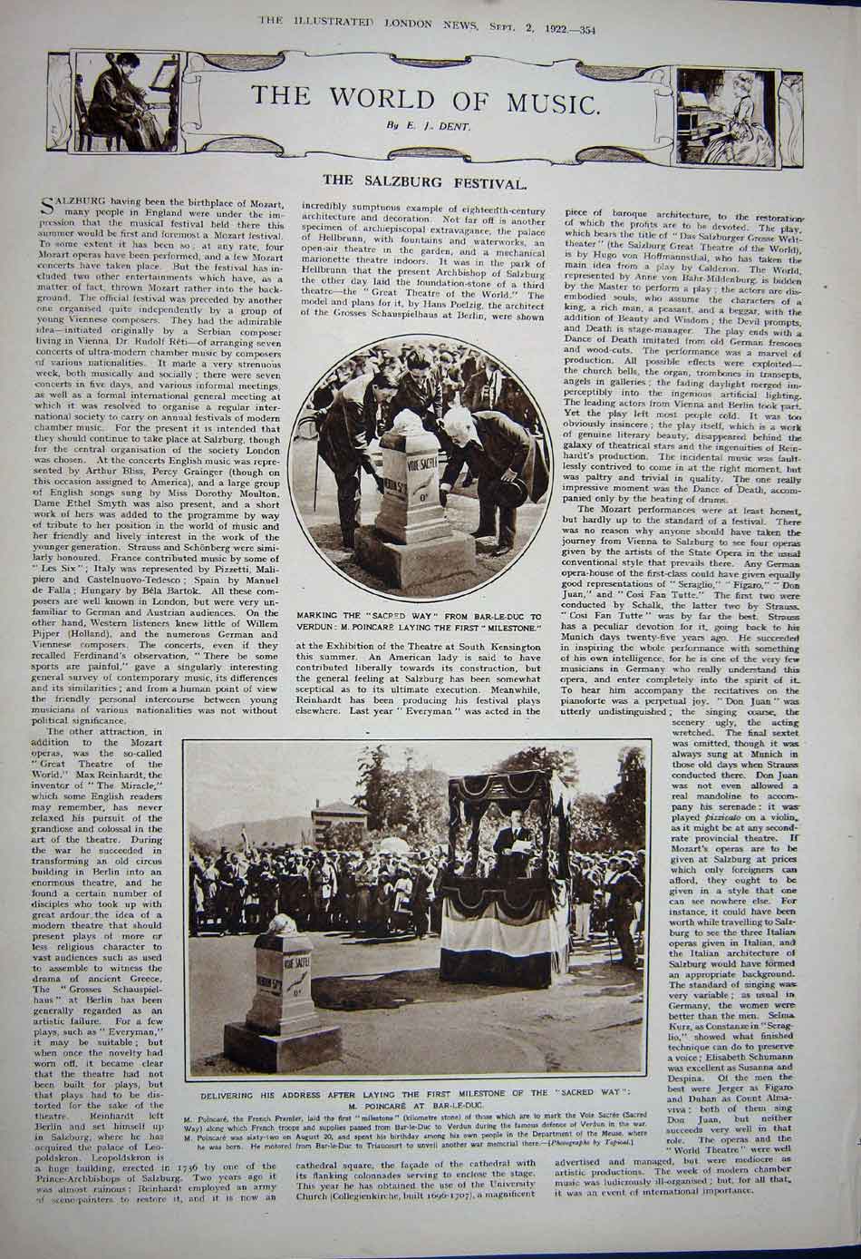 Old Vintage Print 1922 Tibet Prayer Flags Dalai Lama Poincare Bar-Le-Duc 20th