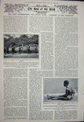 Old Vintage Print 1922 Ship Liner Lifeboat Kinfauns Castle Andaman Girl 20th