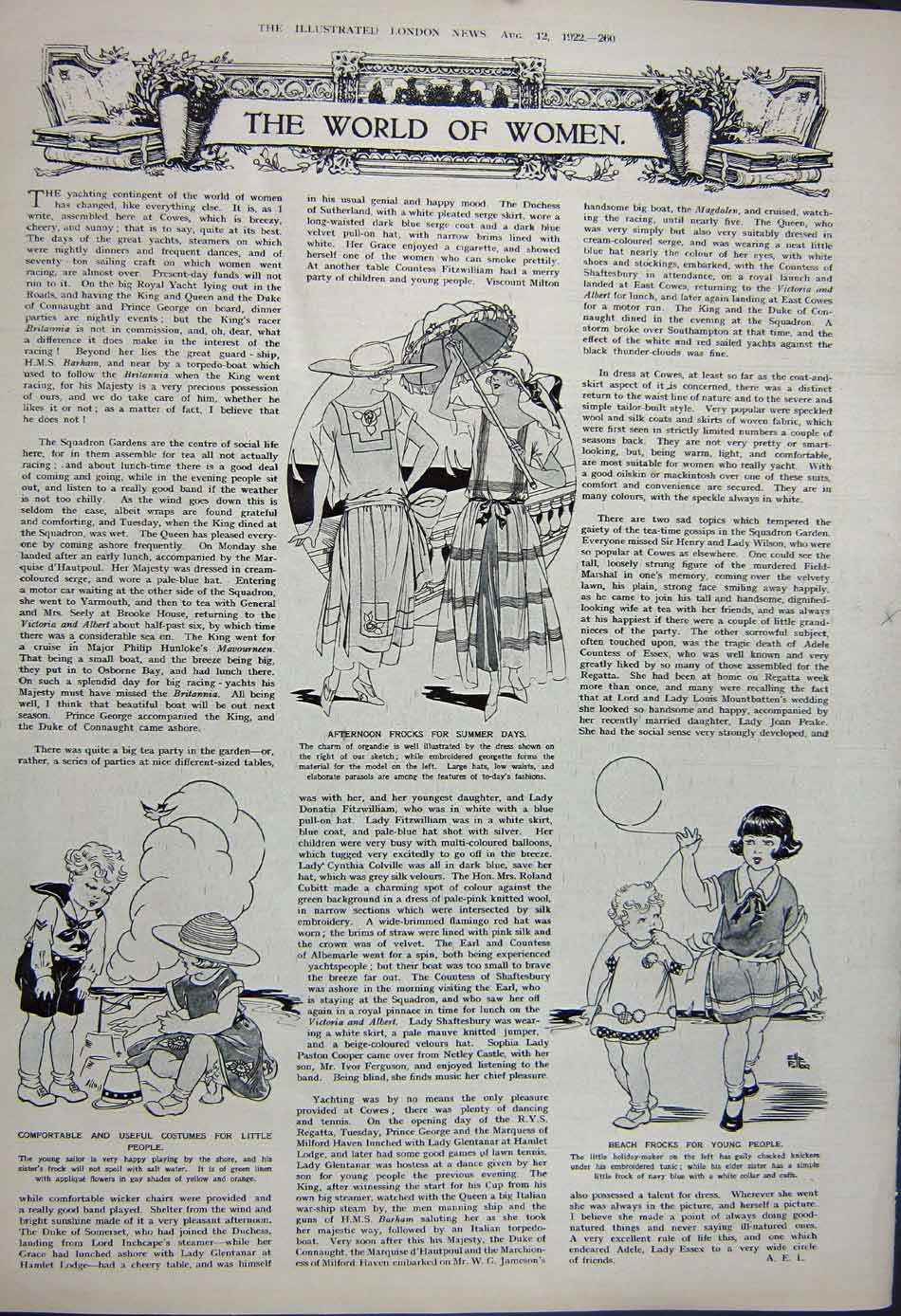 Old Vintage Print 1922 Buchanan'S Scotch Whisky Womens Fashion Children 20th