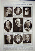 Original Old Vintage Print 1922 Archdeacon Lincoln Smith Swayne Bennett Blackie