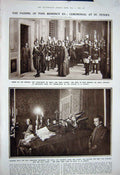 Old Vintage Print 1922 Pope Benedict Dead Peter'S Dalmatic Tunic Vatican 20th