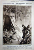 Old Vintage Print 1922 Moliere Baby'S Death Catherine Mignard Crying Home 20th
