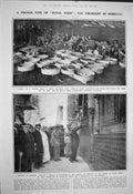 Old Vintage Print 1922 Millerand Fez Zaouia Milay Idriss Morocco Gouter 20th