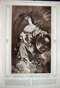 Original Old Vintage Print 1922 Van Dyck Rachel Countess Southampton Portrait