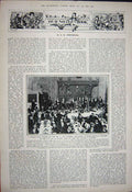 Antique Old Print 1922 Prime Minister Andrew Bonar Prince Wales Guildhall 20th