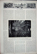 Old Vintage Print 1922 Pope Vatican Gardens Roman Catholic Balfour Ww1 20th