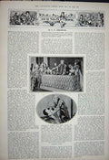 Old Vintage Print 1922 General Rafet Pasha British Officer Theatre Cenci 20th