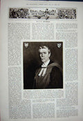 Old Vintage Print 1922 Pope Pius Ratti Archbishop Milan Farnell Oxford 20th