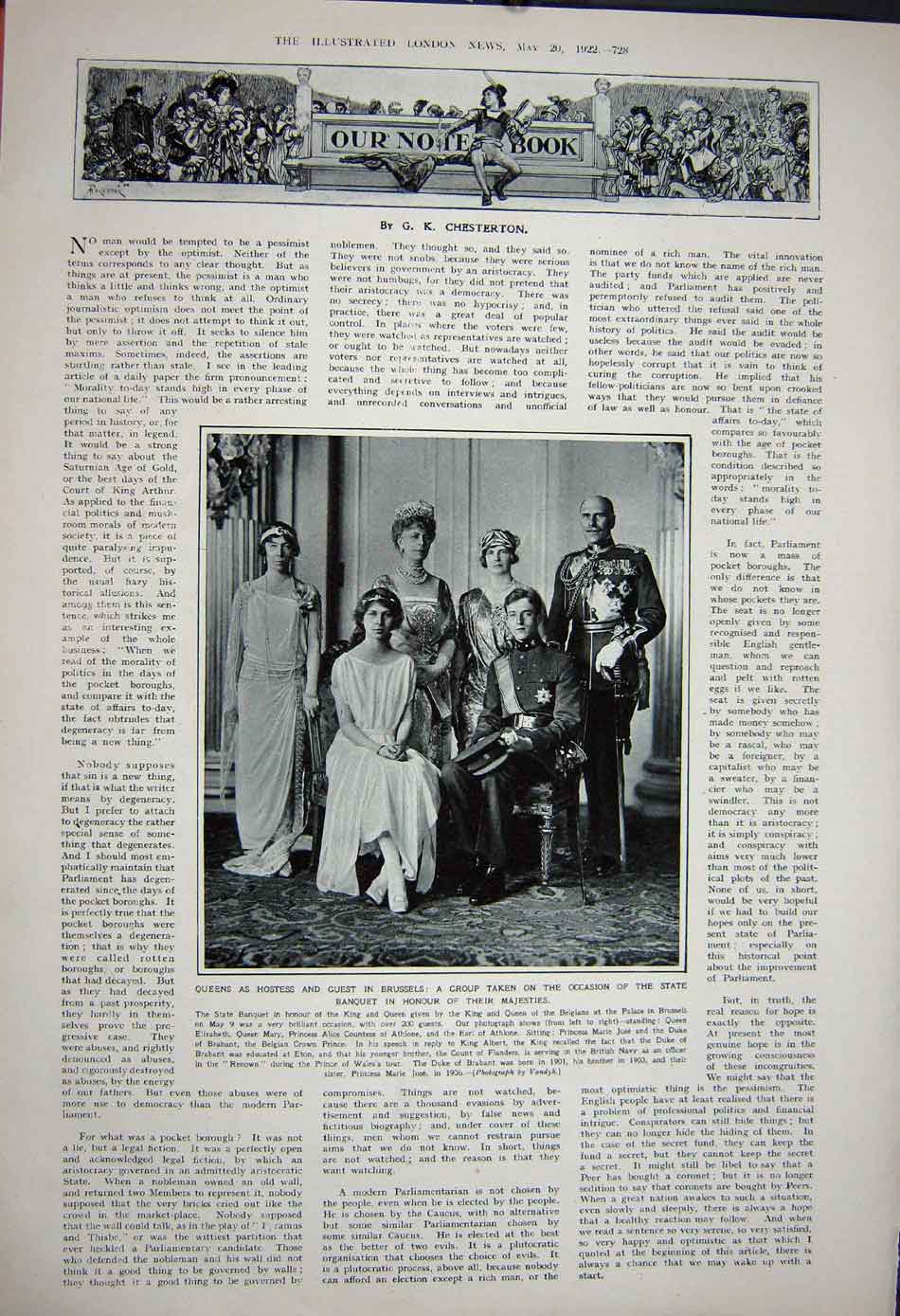 Old Vintage Print 1922 Anton Lang Christ Mary Martha Veit Queen Brussels 20th