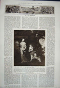 Original Old Vintage Print 1922 Horatio Bottomley Bailey Court Amabel Yorke