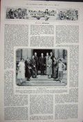 Original Old Vintage Print 1922 Atlantic Fleet Sailing Boats Torbay Duke York