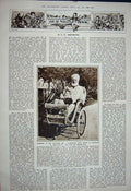 Old Vintage Print 1922 Lucifer Monoplane Carter Dr Graham Bell Inventor 20th