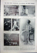 Old Vintage Print 1923 Royal Baby Princess Mary Chesterfield Christening 20th