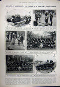 Original Old Vintage Print 1923 Royalty Aldershot Princess Mary Lascelles Siers
