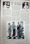 Old Vintage Print 1923 Samaria Ahab Herod Biblical Harrods Women'S Shop 20th