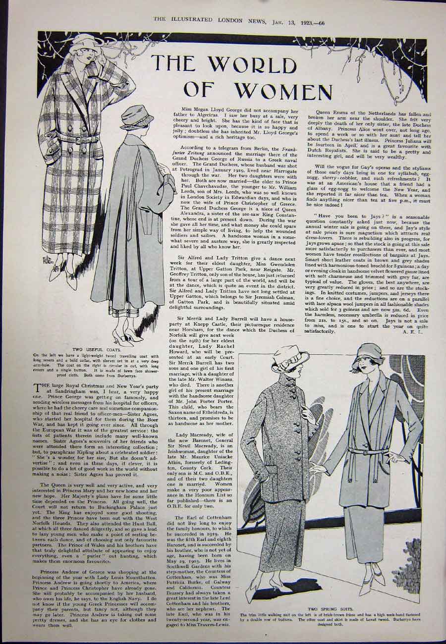 Original Old Vintage Print 1923 Armadillo New York Zoological Womens Fashion