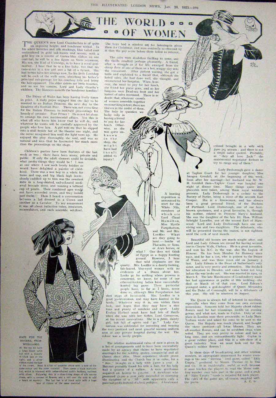 Old Vintage Print 1923 Canada Cadets College Kingstown Ontario Fashion 20th
