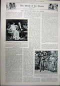 Old Vintage Print 1923 Ireland Cosgrave Train Rathfarnham Theatre Lyric 20th