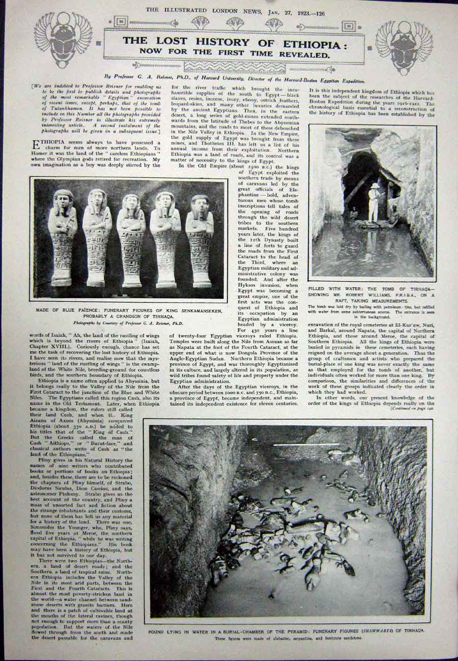 Original Old Vintage Print 1923 Fancy Connaught Aldwych Pyramid Senkamanseken