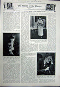Old Vintage Print 1923 Germinating Osiris Cedar-Wood Lane Theatre Sabre 20th