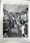 Antique Old Print 1923 Norway Ski-Jumping Prince Olaf Railway Train Music 20th