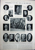 Old Vintage Print 1923 Horse Jumping Lingfield Moon Lloyd George Monro 20th