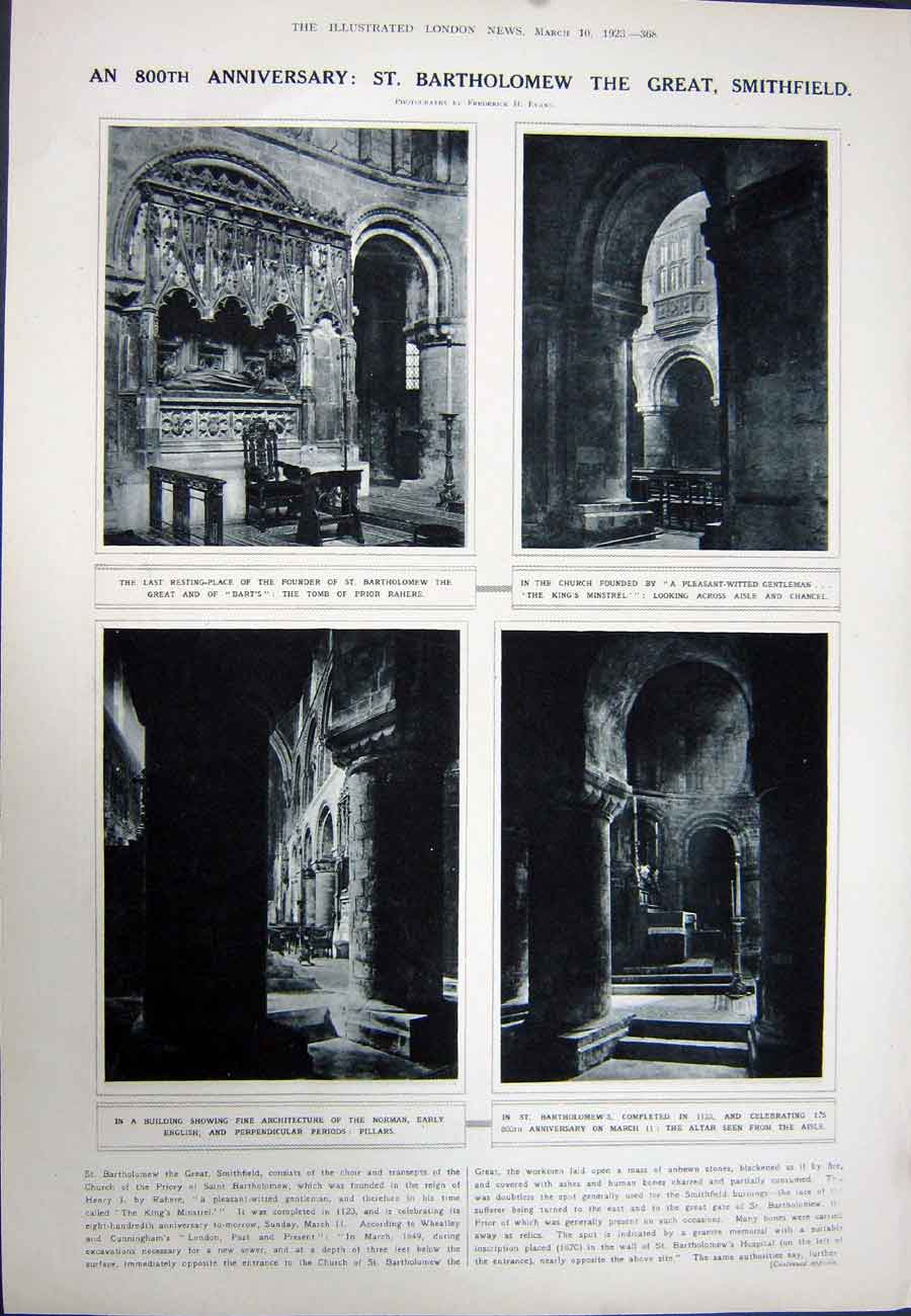 Antique Old Print 1923 Essen Main Railway Station Ruttenscheid Smithfield 20th