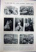Antique Old Print 1923 Sculpture Woodford Hoff Art Queen Alexandra Probyn 20th