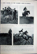 Old Vintage Print 1923 Theatre Gerald Maurier Elizabeth Pollock Horses 20th