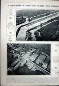 Old Vintage Print 1923 Princess Lascelles George Hubert Windmills Gouda 20th