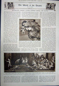 Old Vintage Print 1923 Queen Baby Linen Brownlow Theatre Kamerny Wilde 20th