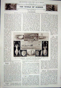 Antique Old Print 1923 Rachele Mussolini Children Edda Bruno Cuttlefishes 20th