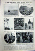 Old Vintage Print 1923 Tomb Congres Brussels War Memorial York Bookham 20th