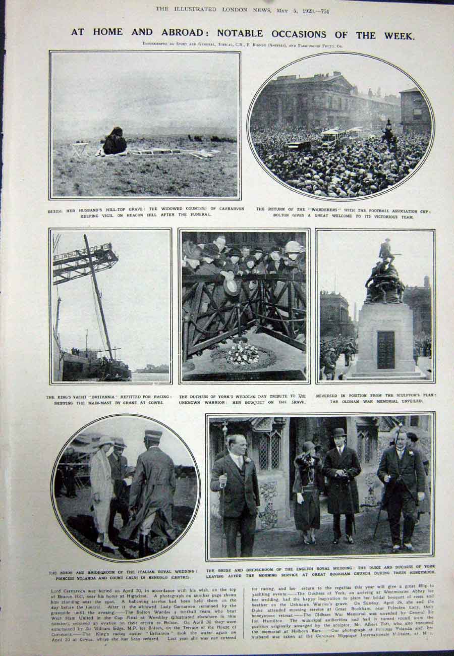 Old Vintage Print 1923 Tomb Congres Brussels War Memorial York Bookham 20th