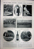Original Old Vintage Print 1923 Humming Bird Nature Wine GShaftesbury O'Brien
