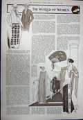 Old Vintage Print 1923 Pompeii Horticultural Show Chelsea Womens Fashion 20th