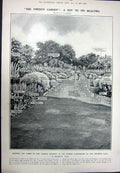 Original Old Vintage Print 1923 Prince Wales Golf Harrow Ford Flowers Garden