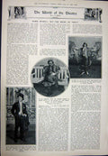 Original Old Vintage Print 1923 Epsom Horse Racing Sport Derby Pasteur Theatre