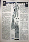 Old Vintage Print 1923 Police Court Ascot Charles Biron Womens Fashion 20th