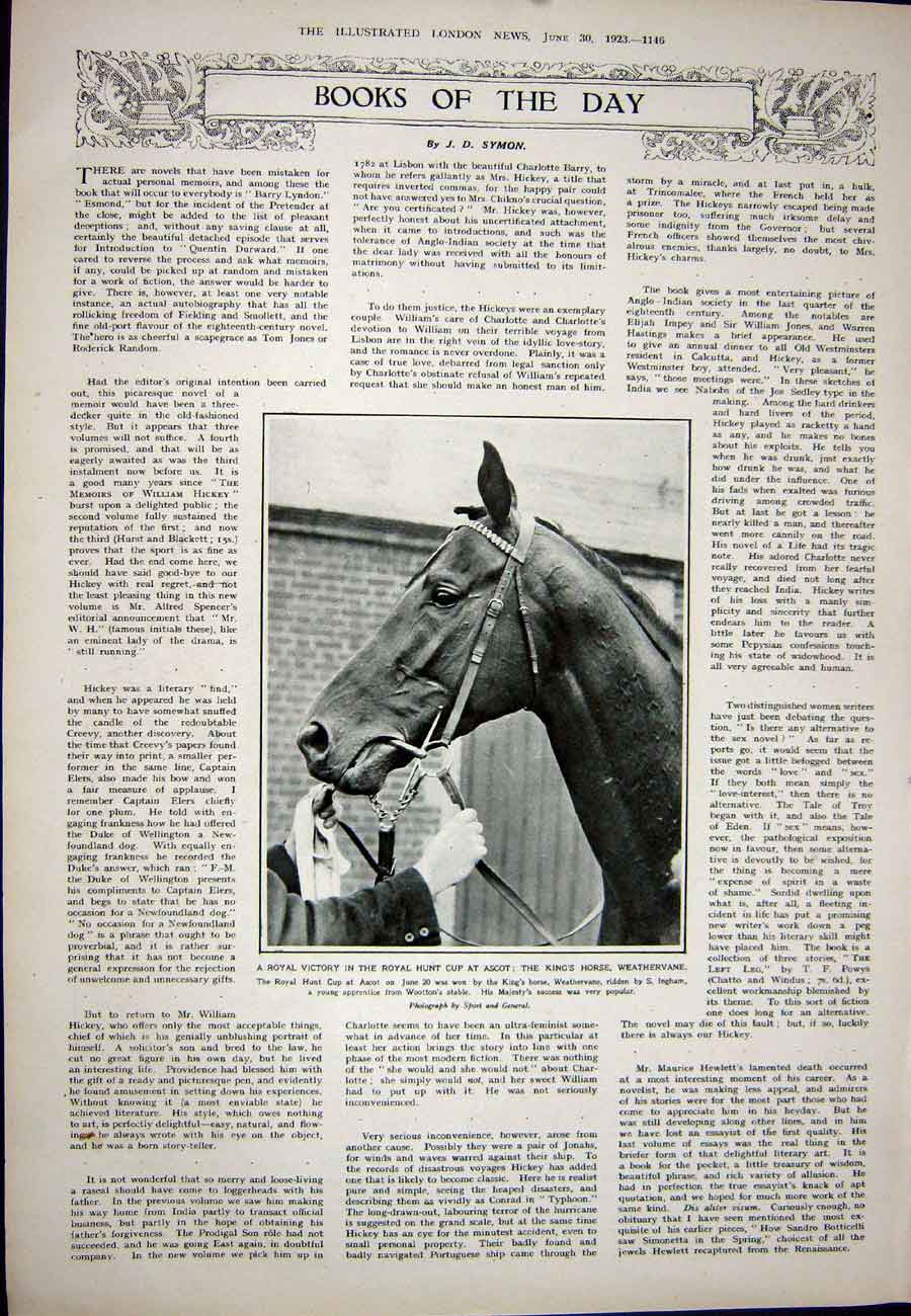 Old Vintage Print 1923 Mount Etna Lava Village Cerro Weathervane Horse 20th
