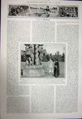Old Vintage Print 1923 Duke York Elizabeth Bowes-Lyon Edinburgh Glamis 20th