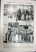 Original Old Vintage Print 1923 Princess Maud Royalty Prince Wales Birmingham