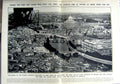 Old Vintage Print 1923 Rome Vatican Tiber Angelo Giustizia Romulus Forum 20th