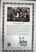 Original Old Vintage Print 1923 Carrington Pearls African Holidays Haig Whisky