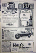 Original Old Vintage Print 1923 Rolls-Royce Motor Car Harrods Whisky Loyd-Lord