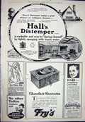 Old Vintage Print 1923 Royal Academy Music Hall'S Distemper Fry'S Cocoa 20th